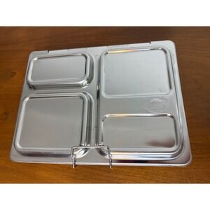 PlanetBox Lunch Box Stainless Steel Bento Box Eco-Friendly 3 Compartment